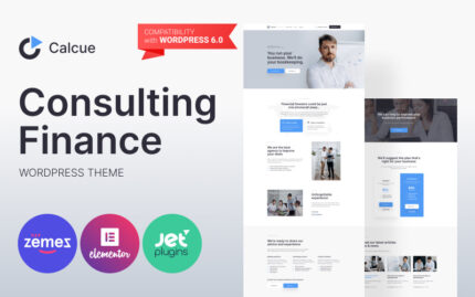Calcue - Consulting Finance WordPress Theme