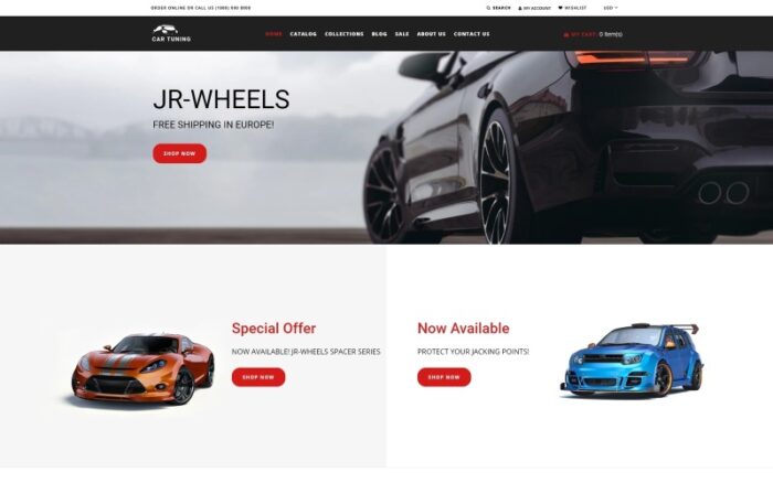 Car and Tuning Shopify Theme