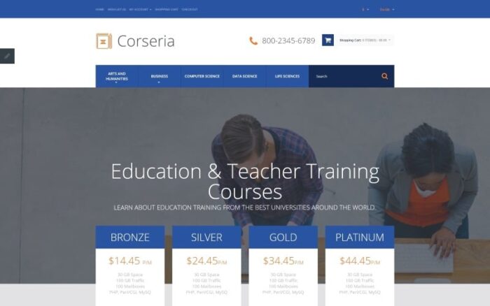 Career Education Responsive OpenCart Template