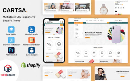 Cartsa - Minimal & Modern MultiStore Shopify Theme