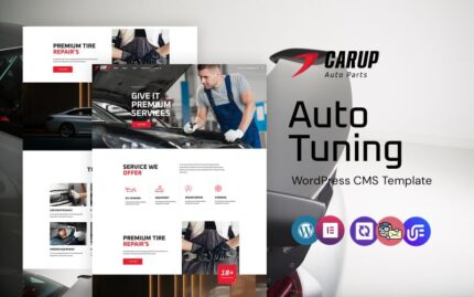 Carup - Car Parts And Tuning WordPress Elementor Theme WordPress Theme