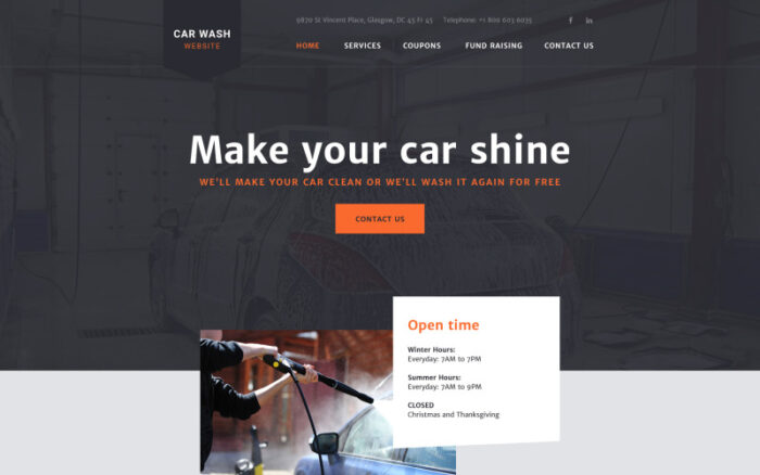 CarWash Website Template