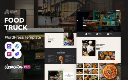 Catering Truck - Food Truck, Street Food And Outdoor Catering WordPress Elementor Theme WordPress Theme