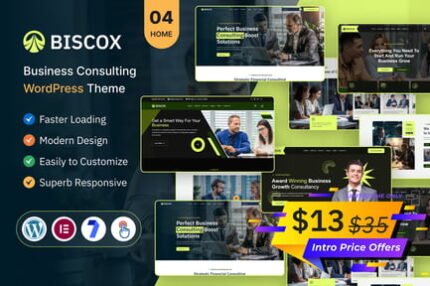 Biscox – Business Consulting WordPress Theme