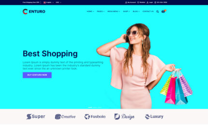 Centuro - Multipurpose eCommerce Bootstrap 4 HTML Website template Website Template