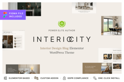 Interiocity - Interior Design Blog WordPress Theme