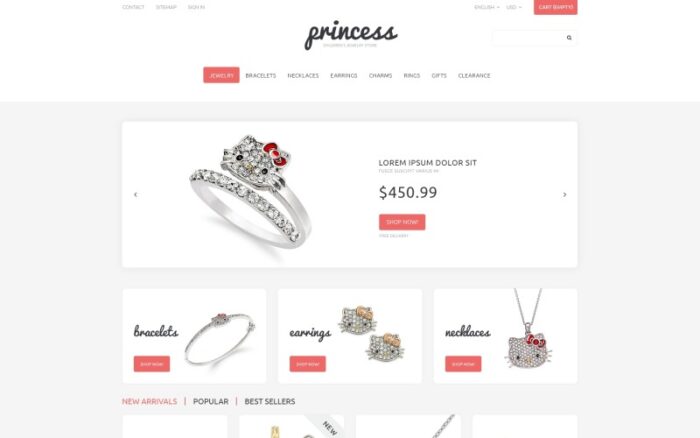 Children's Jewelry PrestaShop Theme