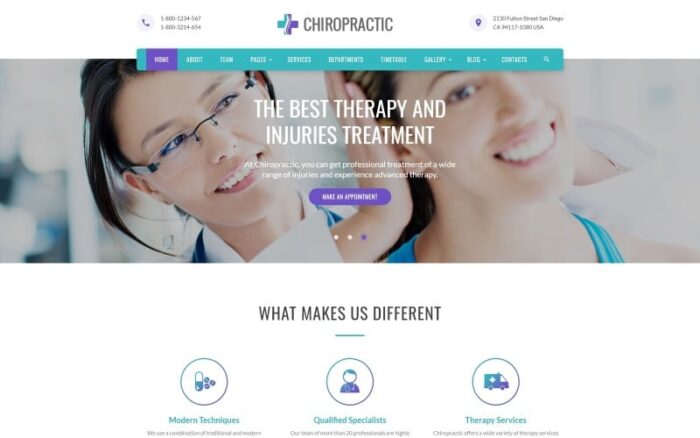 Chiropractic - Alternative Medicine Website Template