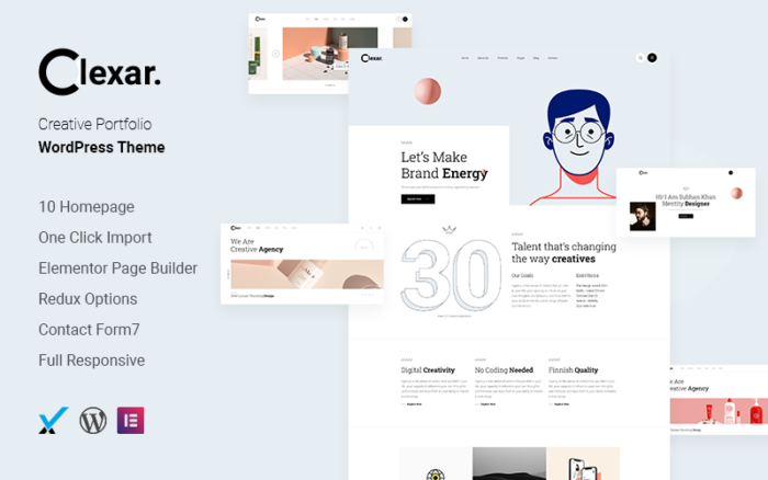 CLexar – Creative Portfolio WordPress Theme