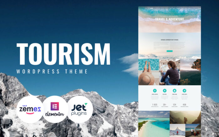 Closez - Tourism One Page Modern WordPress Elementor Theme WordPress Theme