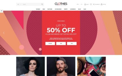 Clothes - Apparel Brand Online Template PrestaShop Theme