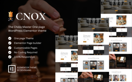 Cnox - The Chess Master WordPress Elementor Theme WordPress Theme