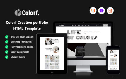 Colorf - Creative portfolio Website Template