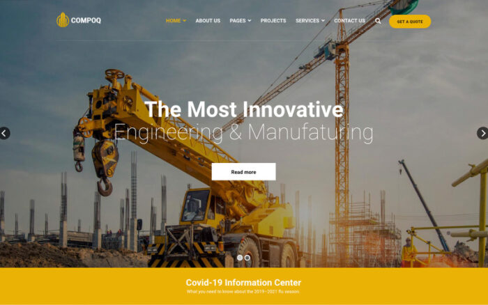 Compoq - Construction and Renovation Joomla 5 Templates Joomla Template