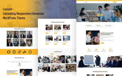 Consolt - Consulting Responsive Elementor WordPress Theme