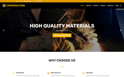 Construction Building Divi Child Wordpress theme WordPress Theme