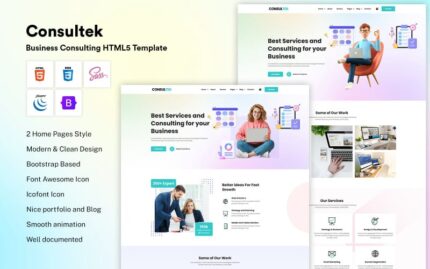 Consultek - Business Consulting HTML5 Template Website Template