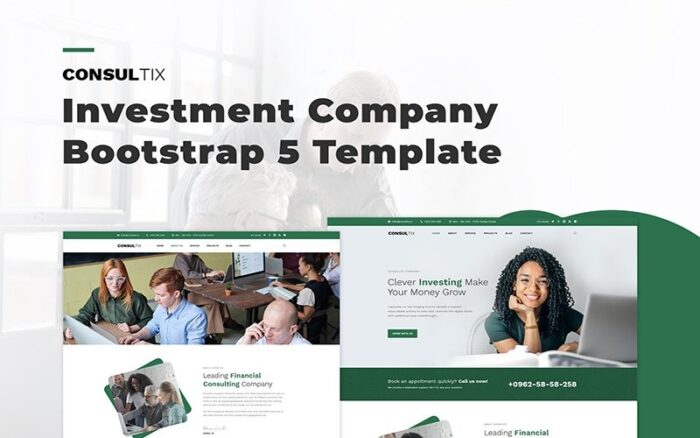 Consultix - Investment Company Bootstrap 5 Website Template