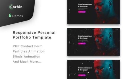 Corbin - Personal Portfolio Landing Page Template