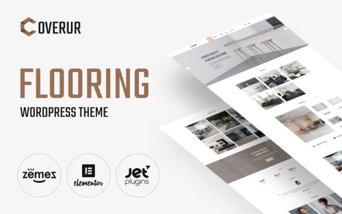 Coverur - Flooring Company Multipurpose Minimal WordPress Elementor Theme WordPress Theme