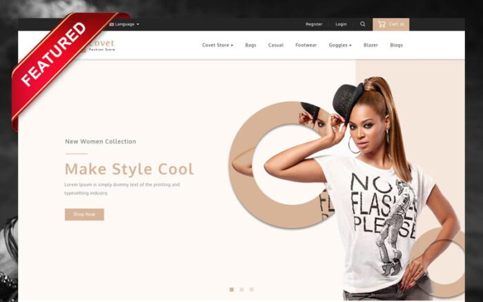 Covet Fashion Store OpenCart Template