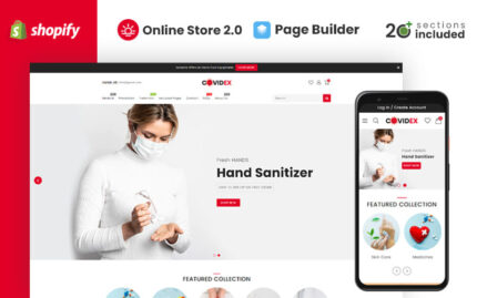 Covidex Health + Medicine Online Store Shopify Theme