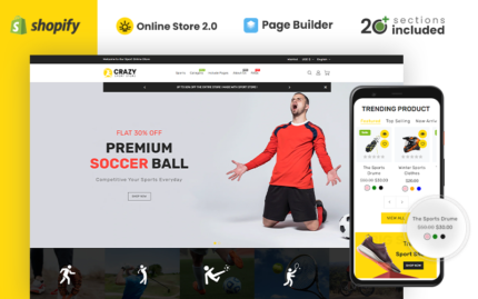 Crazy Sports Store Shopify Theme