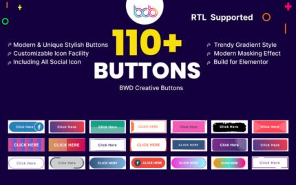 Creative Button WordPress Plugin For Elementor