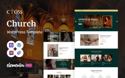 Cross - Church & Religion Elementor WordPress Theme