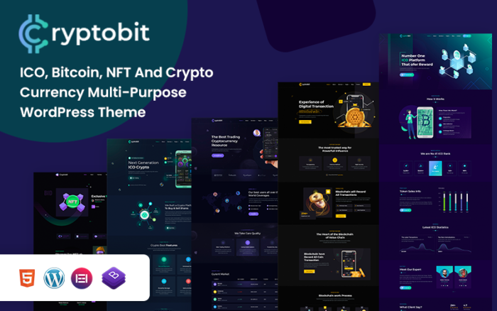 Cryptobit - Financial Technology & Crypto Currency WordPress Theme