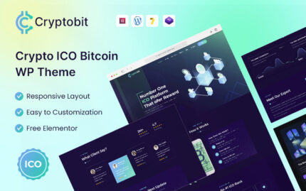 Cryptobit - ICO WordPress Theme