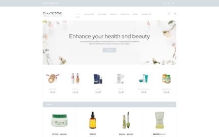 Curesse - Spa Cosmetics Store Shopify Theme