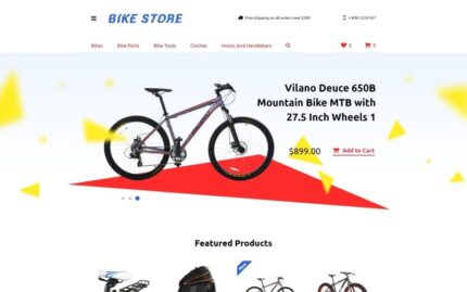 Cycling Responsive OpenCart Template