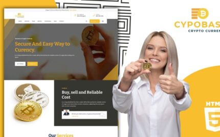 Cypobase Bitcoin Crypto Currency Company Landing Page Template