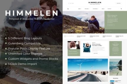 Himmelen - Personal Minimal WordPress Blog Theme