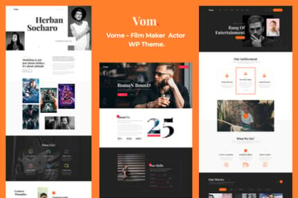 Vome - Film Studio Movie Producti  WordPress Theme