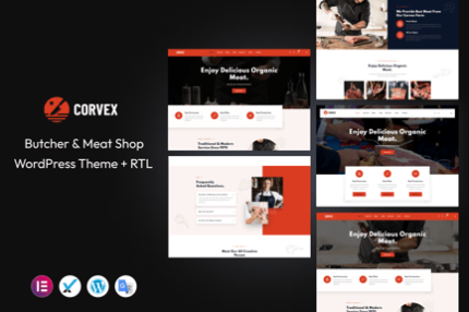 Corvex - Butcher & Meat Shop WordPress Theme