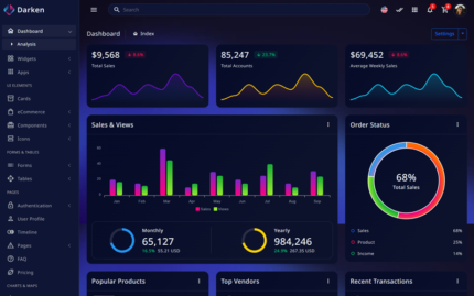 Darken | Bootstrap 5 Admin Dashboard Template Admin Template