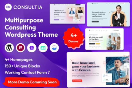 Consultia - Multipurpose Consulting WordPress Them