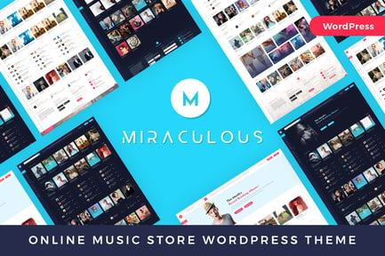 Miraculous - Online Music Store WordPress Theme