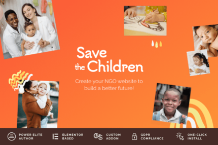 Save the Children - Charity WordPress Theme