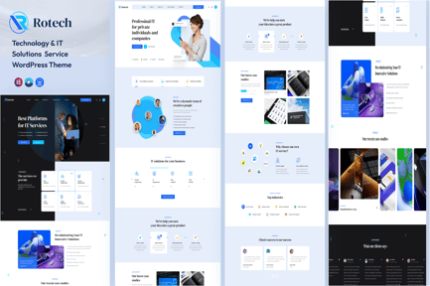 Rotech - Technology & IT Solutions WordPress Theme