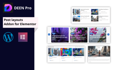 Deen Pro | Post Layouts Addon for Elementor WordPress Plugin