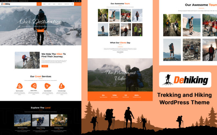 Dehiking - Hiking, Camping and Mountain Guide WordPress Theme