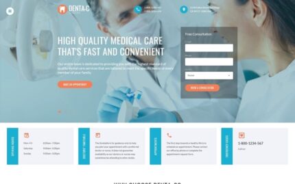 Dental Center Website Template