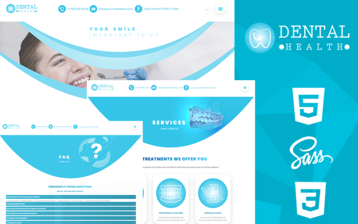 Dental Health Creative Responsive HTML5 & CSS3 Theme Website Template