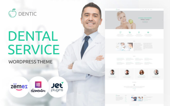 Dentic - Dentistry Multipurpose Classic WordPress Elementor Theme WordPress Theme