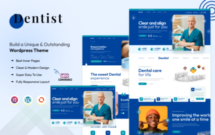 Dentist - Dental clinics Elementor WooCommerce Theme