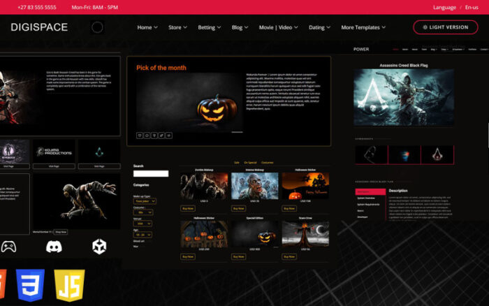 Digispace Bootstrap Multipurpose HTML Website Theme Website Template