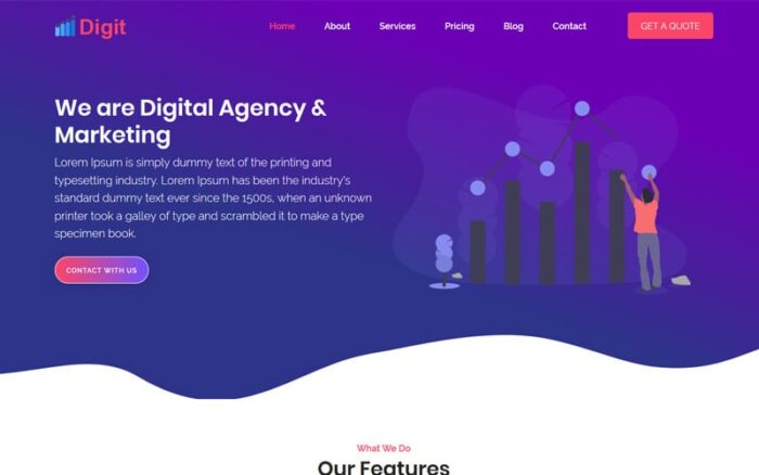 Digit Landing Page Template